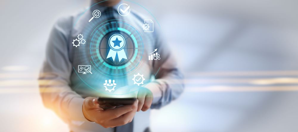 Quality assurance, Guarantee, Standards, ISO certification and standardization concept.