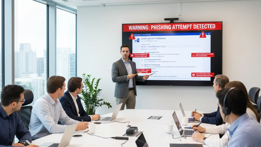 Computek cybersecurity training session teaching Round Rock employees to identify phishing emails